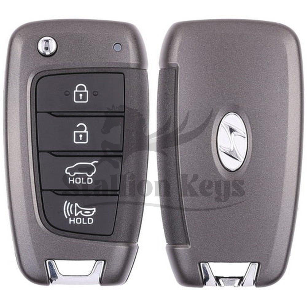 2019-2021 Hyundai Veloster / 4-Button Flip Key / PN: 95430-J3010 / SY5IGRGE04 / OEM REFURB 2019-2021 Hyundai Veloster / 4-Button Flip Key / PN: 95430-J3010 / SY5IGRGE04 / OEM REFURB